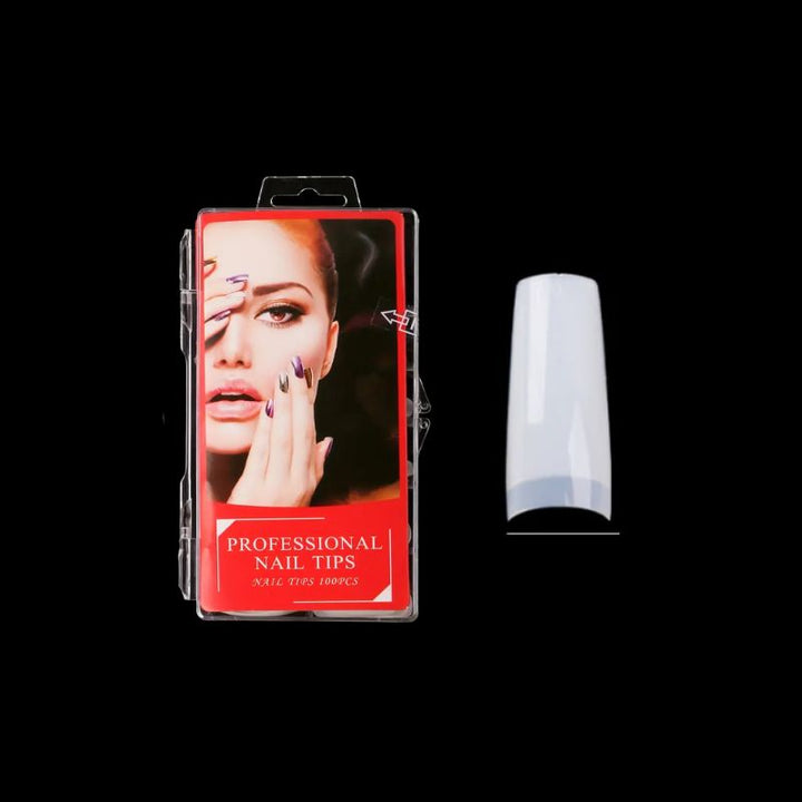 Nail Extension Tips - 100pcs/Box - Half Well