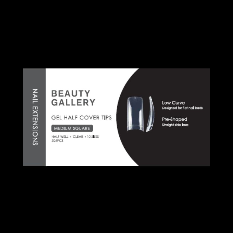 BG Soft Gel Half Well Tips - Medium Square