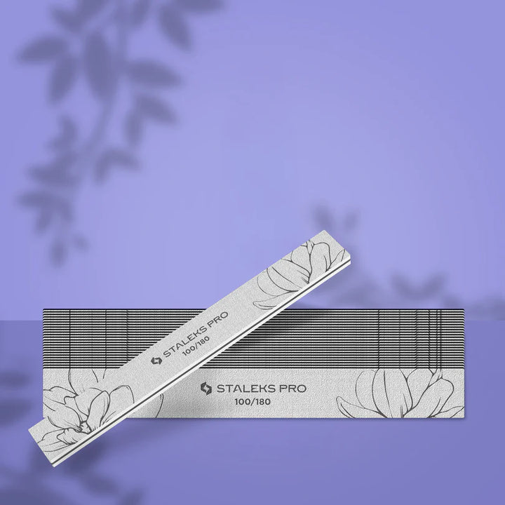 Staleks - Straight Mineral Nail file EXPERT 20 100/180 grit (25 pcs)