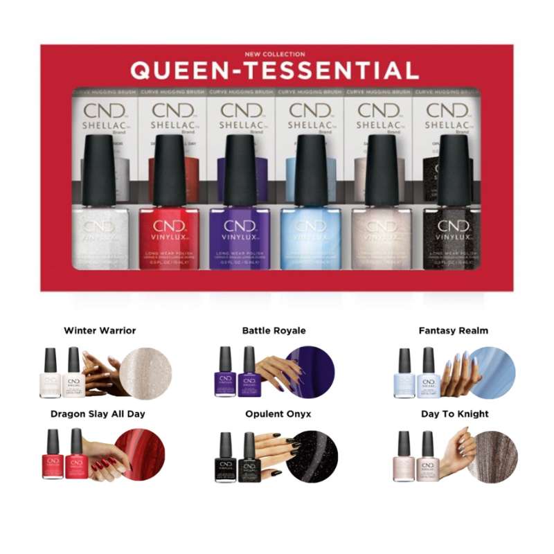 CND Shellac & Vinylux Queen-Tessential Holiday Collection Set – Beauty ...