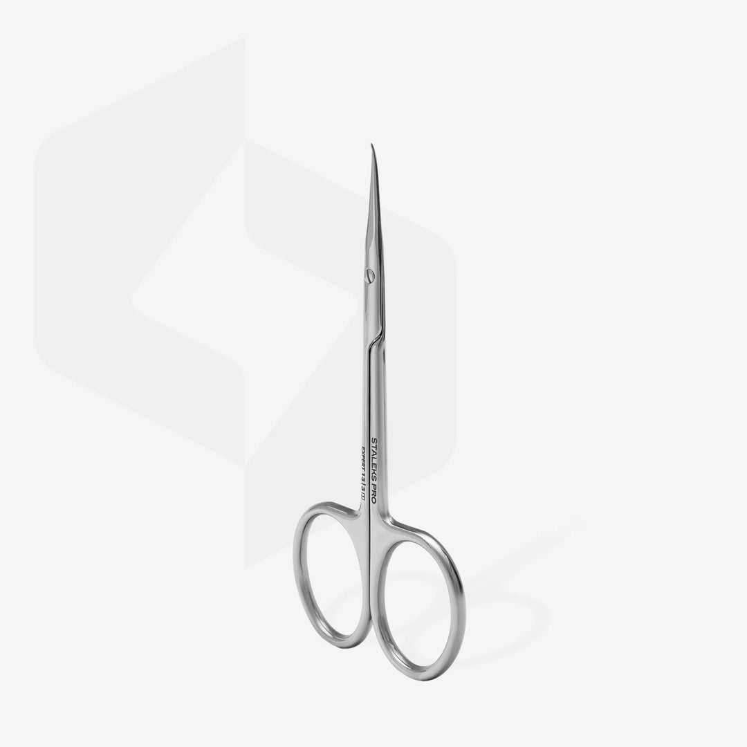 Staleks - Professional Cuticle Scissors with Hook for Left-handed Users EXPERT 13 TYPE 3