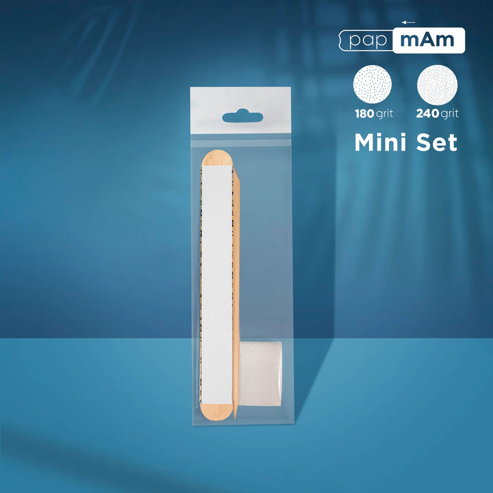Staleks - Disposable set EXPERT 30 (papmAm Mix on a wooden base 100/180 grit, buff 180/240 grit, orange stick 110 mm)