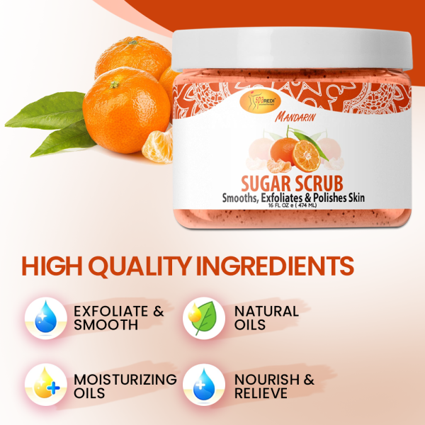 Spa Redi Sugar Scrub Mandarin 473mls