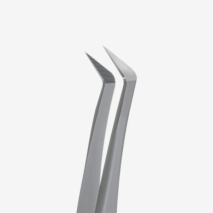 Staleks - Professional eyelash tweezers with fiber tips EXPERT 44 TYPE 12 (L-shaped, 65')