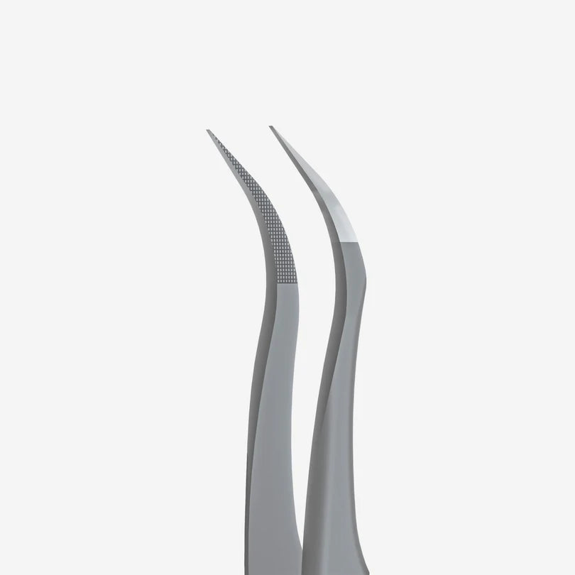 Staleks - Professional eyelash tweezers with fiber tips EXPERT 45 TYPE 1 (curved)