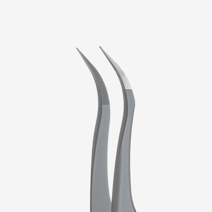 Staleks - Professional eyelash tweezers with fiber tips EXPERT 45 TYPE 1 (curved)