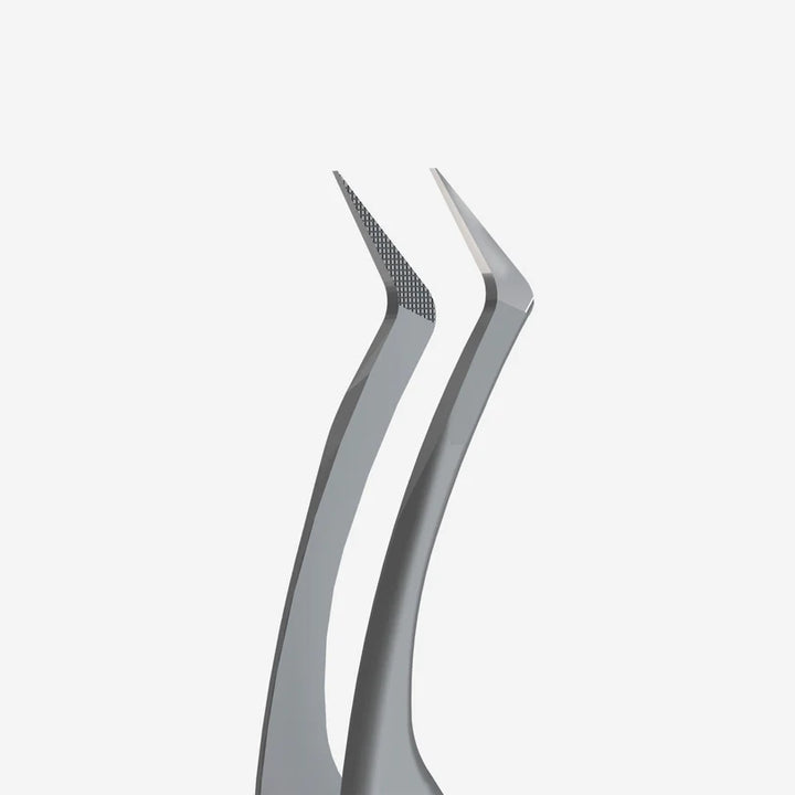 Staleks - Professional eyelash tweezers with fiber tips EXPERT 45 TYPE 2 (L-shaped, 40')