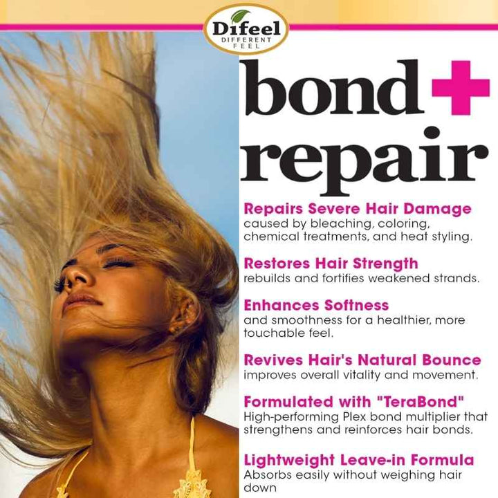 Difeel Bond & Repair Leave in Hair Treatment for Severely Damaged Hair 73.9ml