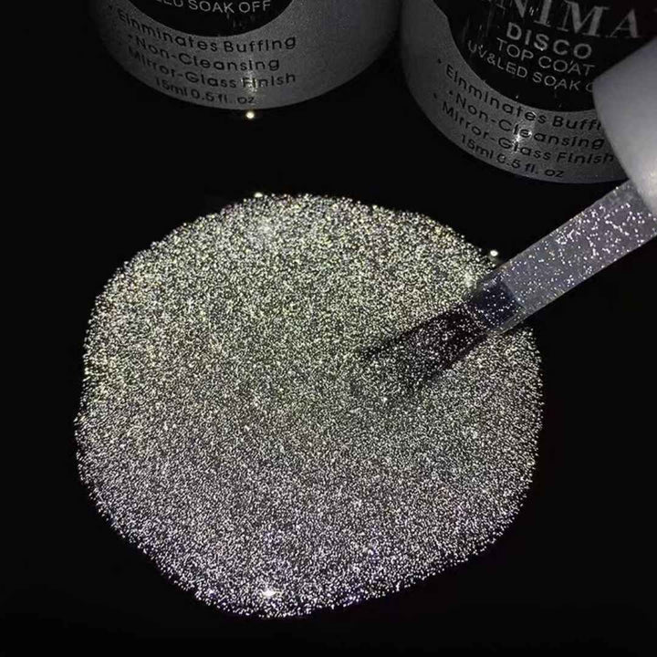 Vinimay Disco Top Coat - UV &amp; LED Soak Off