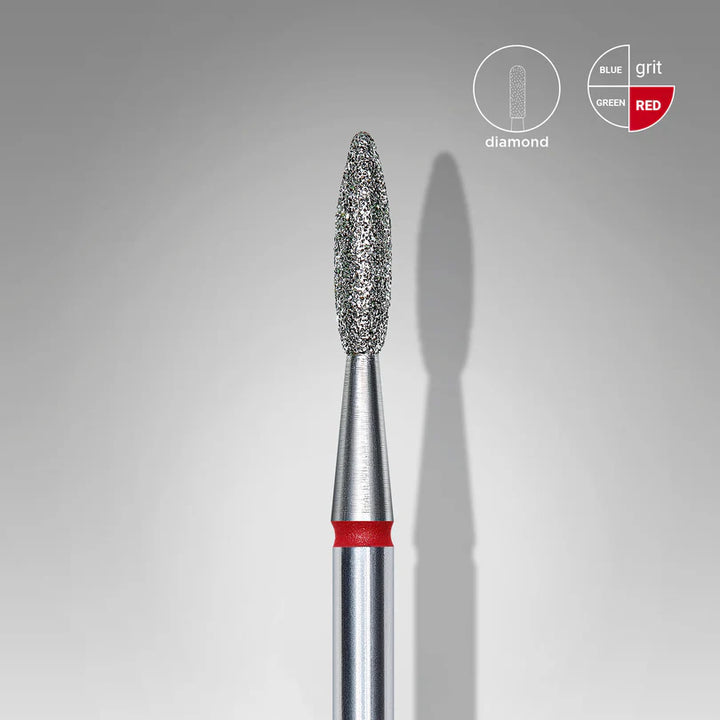 Staleks - Diamond Red Flame Drill Bit EXPERT 2.1mm/8mm