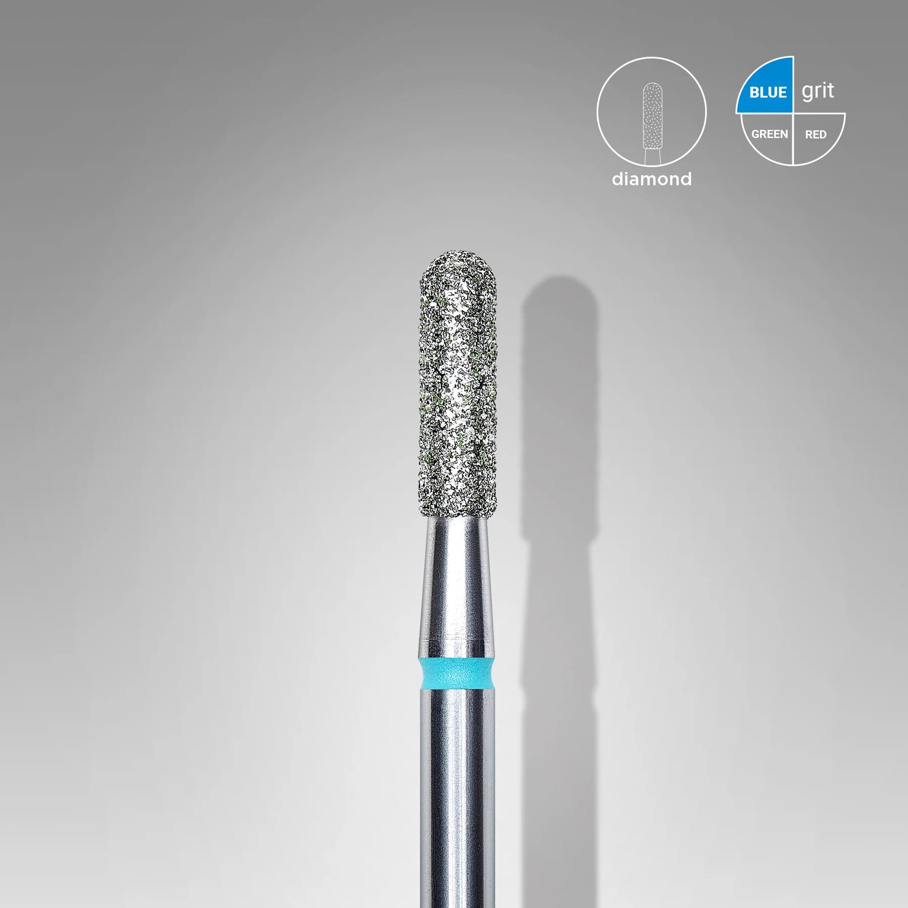 Staleks - Diamond nail drill bit rounded cylinder blue EXPERT head dia ...