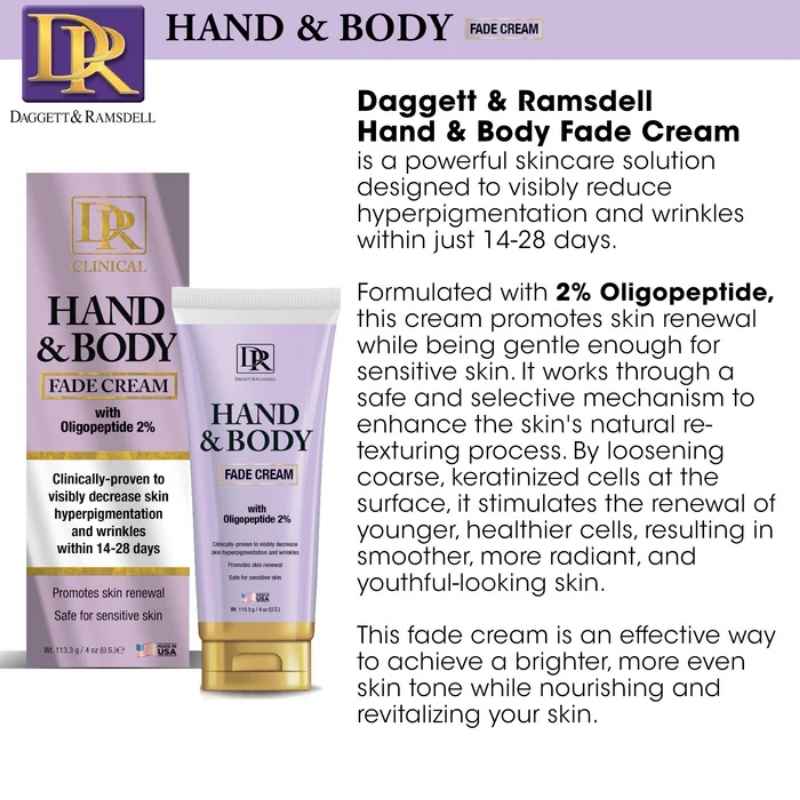 Daggett & Ramsdell Hand and Body Fade Cream with Oligopeptide 2% 113g