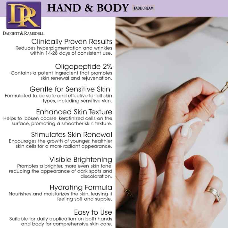 Daggett & Ramsdell Hand and Body Fade Cream with Oligopeptide 2% 113g