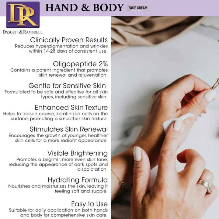 Daggett & Ramsdell Hand and Body Fade Cream with Oligopeptide 2% 113g