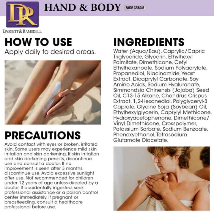 Daggett & Ramsdell Hand and Body Fade Cream with Oligopeptide 2% 113g