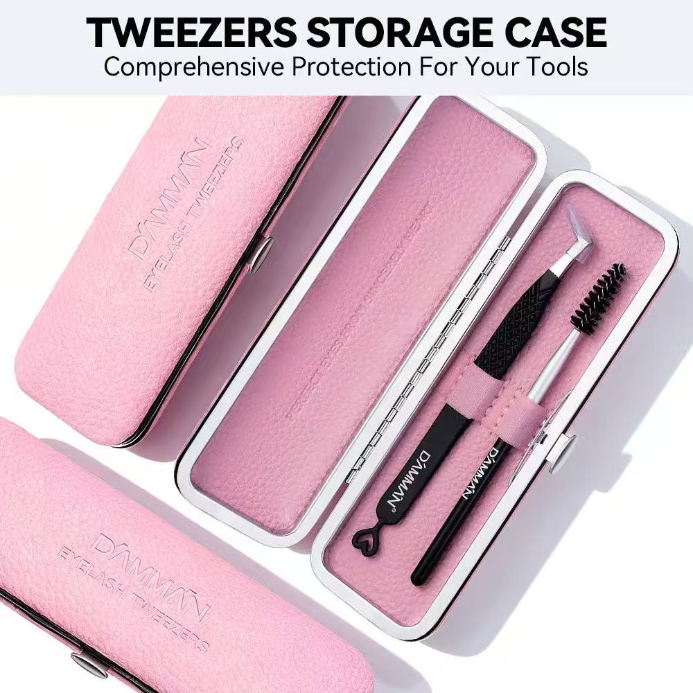 Tweezer with Clutch Set (Pink)