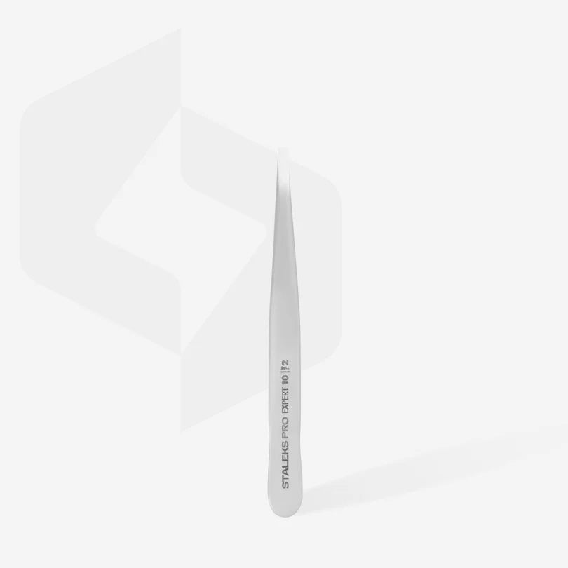 Staleks - Eyebrow tweezers EXPERT 10 TYPE 2 (narrow straight)