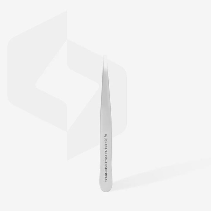 Staleks - Eyebrow tweezers EXPERT 10 TYPE 2 (narrow straight)