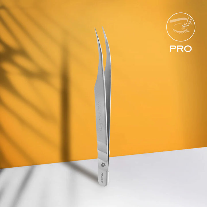 Staleks - Professional Eyelash Tweezers EXPERT 40 TYPE 11 (curved)