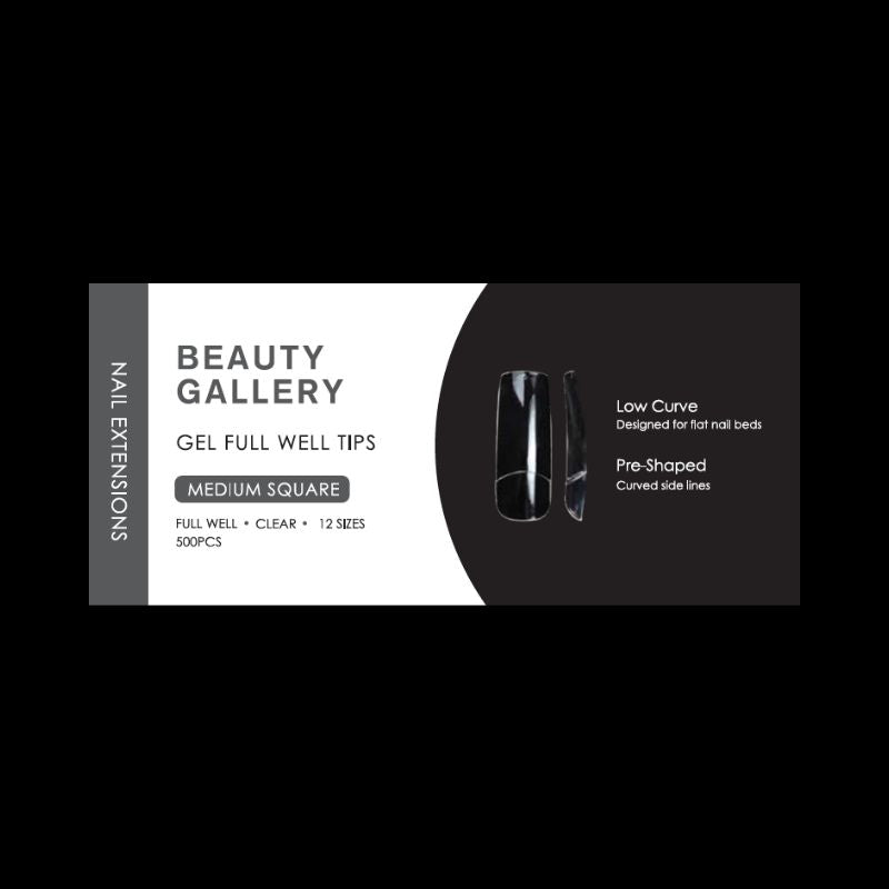 BG Soft Gel Extension Tips - Medium Square