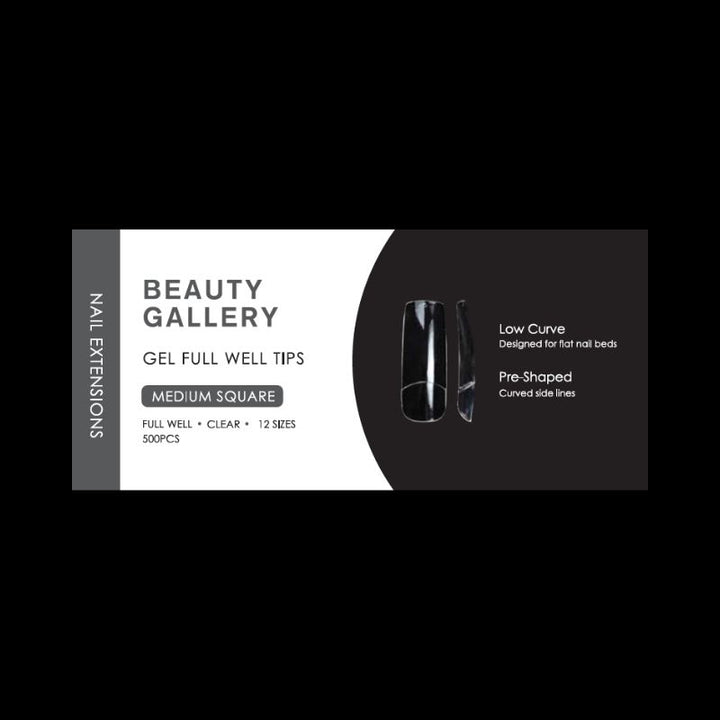 BG Soft Gel Extension Tips - Medium Square