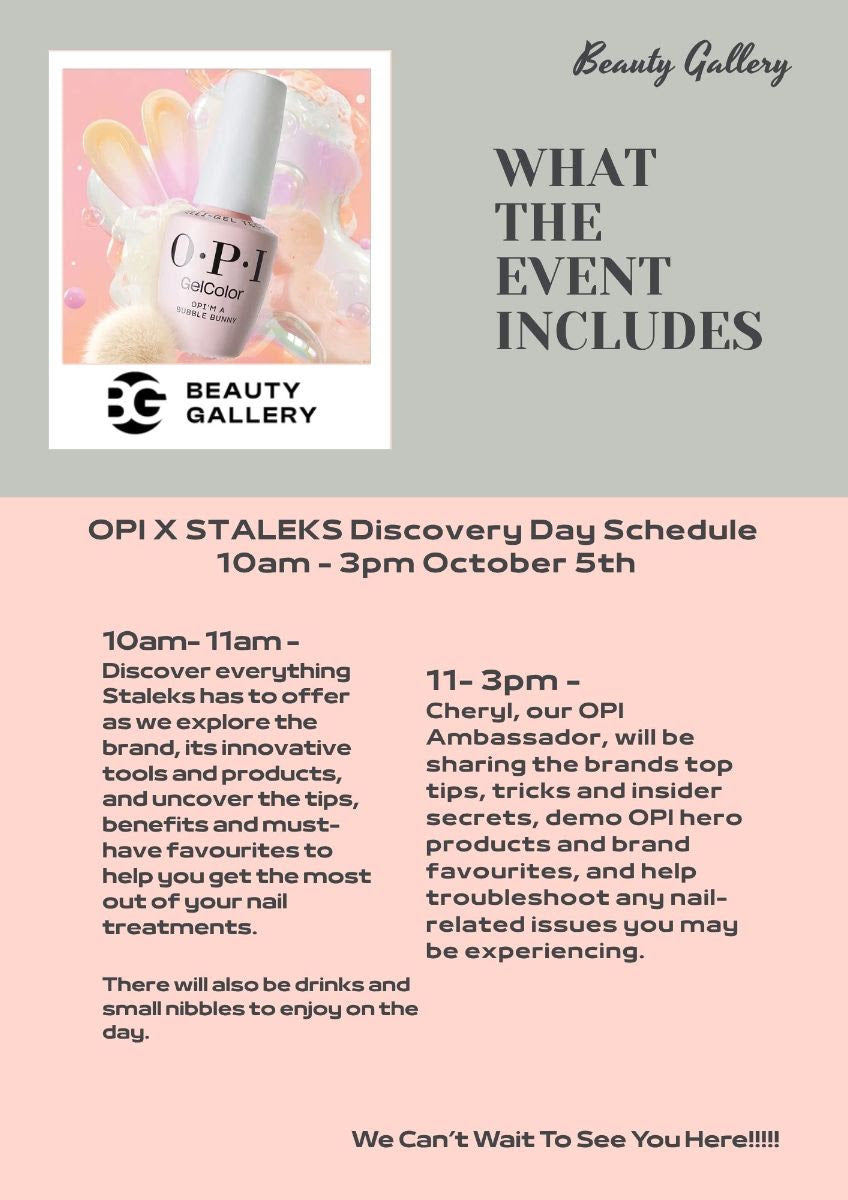 OPI & Staleks Event