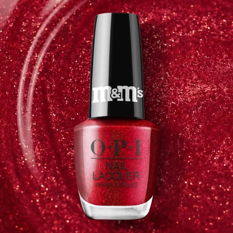OPI Nail Polish 15ml M&Ms 2026 - Red - iculously Sweet
