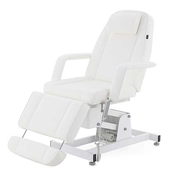 White 3-Section Electrical Facial Chair/Bed (3 Motors)