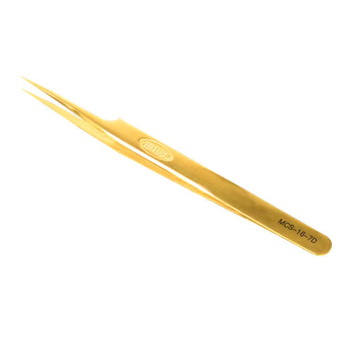 (Swiss Quality) VETUS Golden Tweezers - Pro Straight 140mm