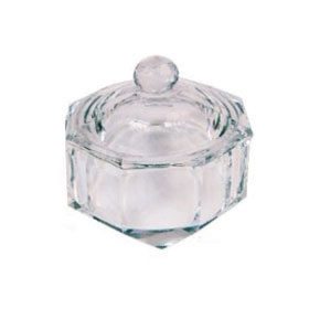 Glass Dish With Lid - Large 40ml in heart shape